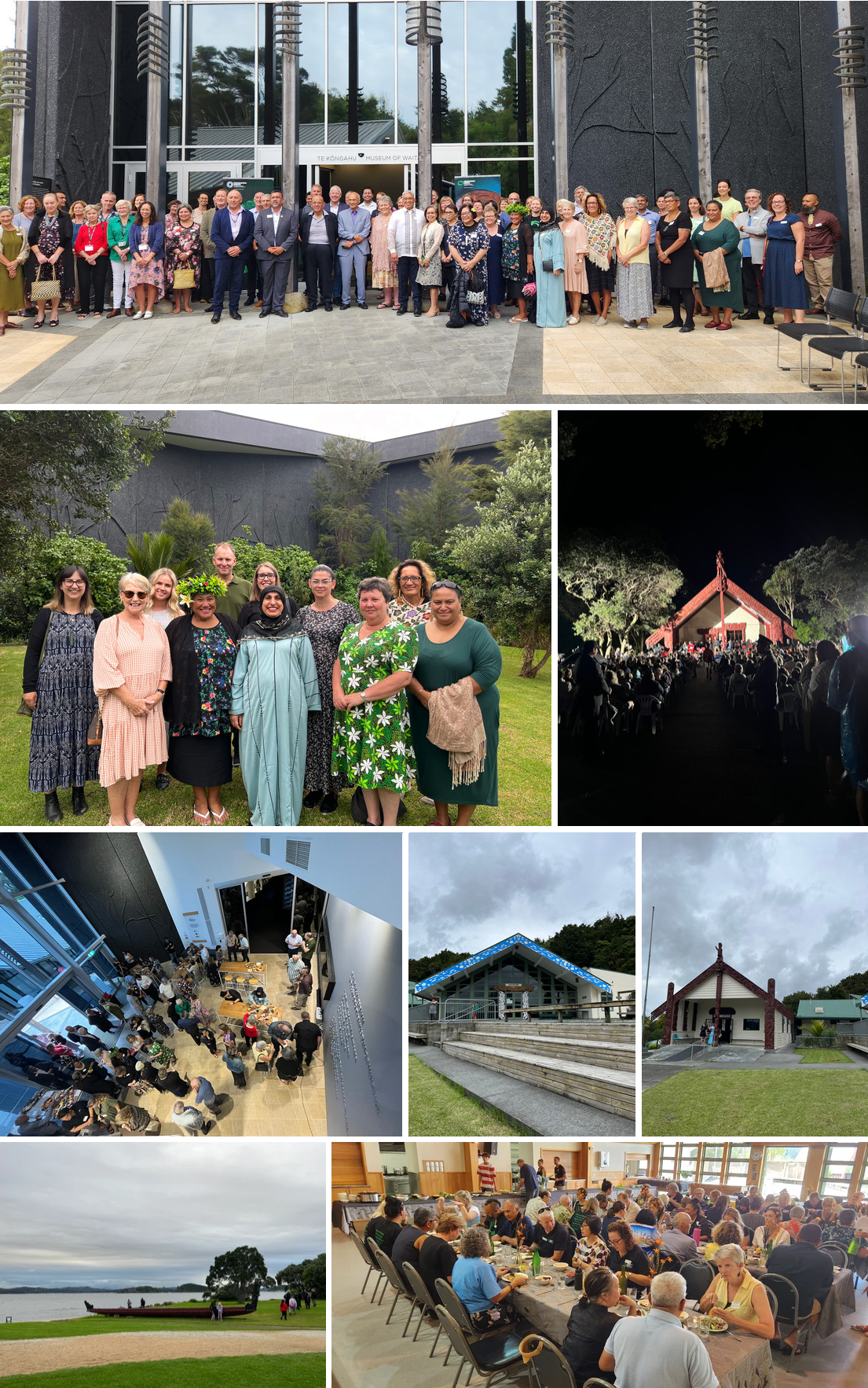Collage of images from the waananga.