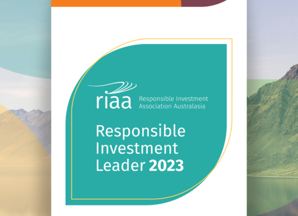 Responsible Investment Association Australasia (RIAA) Responsible Investment Leader 2023